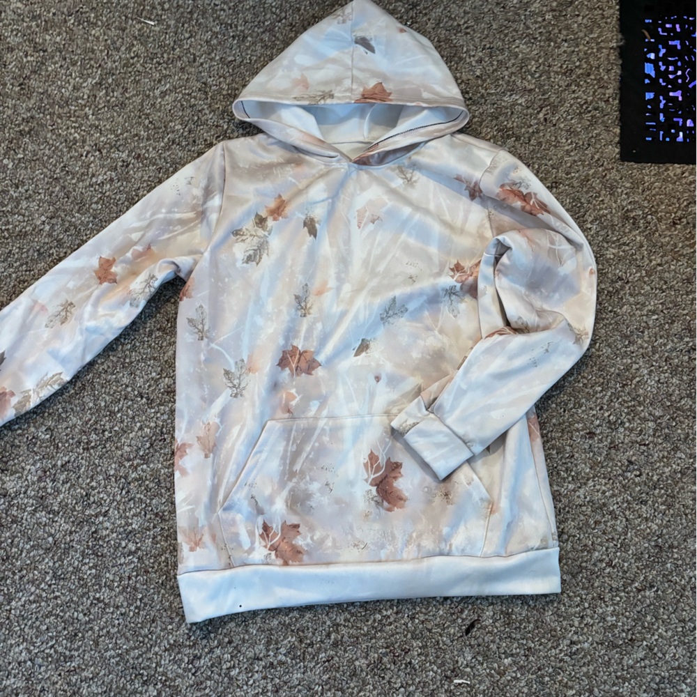 Floral Satin Hoodie